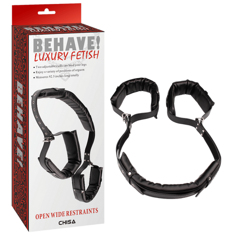 Open Wide Restraints – Fully Adjustable Bondage Restraints with Metal Hook One Size > Bondage Gear > Restraints