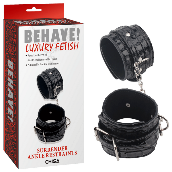 Surrender Ankle Restraints – Fully Adjustable Metal Hook Restraints One Size > Bondage Gear > Restraints