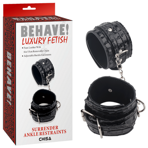 Surrender Ankle Restraints – Fully Adjustable Metal Hook Restraints One Size > Bondage Gear > Restraints