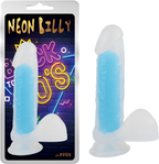 Neon Billy 7.6" (Glow Pink) Glow Blue > Vibrators > Standard Vibrators