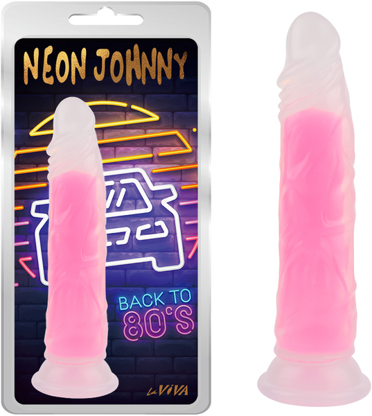 Neon Johnny 8.4" (Glow Pink) Glow Pink > Vibrators > Standard Vibrators