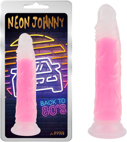 Neon Johnny 8.4" (Glow Pink) Glow Pink > Vibrators > Standard Vibrators