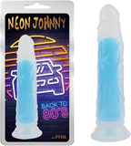Neon Johnny 8.4" (Glow Pink) Glow Blue > Vibrators > Standard Vibrators