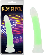 Neon Stevie 8.4 Inch – Glow-in-the-Dark Silicone Vibrator Glow Green > Dildos > Realistic Dildos
