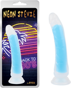 Neon Stevie 8.4 Inch – Glow-in-the-Dark Silicone Vibrator Glow Blue > Dildos > Realistic Dildos