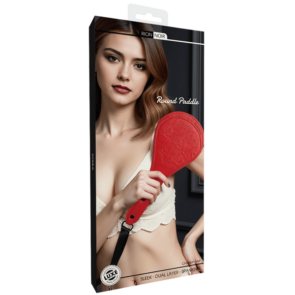 Round Paddle - Pu Faux Leather Flexible Wrist Loop Paddle Default Title > Bondage Gear > Paddles