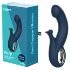Fury – Waterproof 20.3cm Silicone Vibrator with 10 Vibration Patterns One Size > Vibrators > Ladies > Rabbit Multi