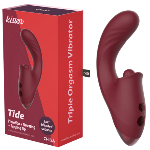 Tide – Waterproof 17.8cm Silicone Vibrator with Multiple Patterns One Size > Vibrators > Ladies > Rabbit