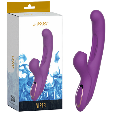 Laviva Viper – C-Spot Massager Vibrator With Suction and Vibration Modes One Size > Vibrators > Ladies > Rabbit