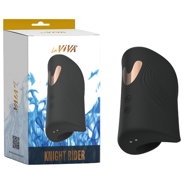 Knight Rider – Waterproof Rechargeable Vibrator with 5 Vibration and Tapping Modes One Size > Sex Toys For Men > Masturbators Cup