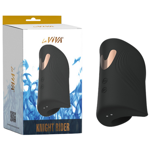 Knight Rider – Waterproof Rechargeable Vibrator with 5 Vibration and Tapping Modes One Size > Sex Toys For Men > Masturbators Cup