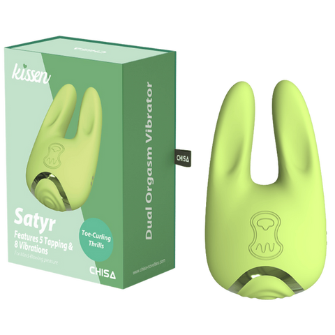 Satyr – Waterproof Silicone Vibrator with Tapping and Vibration Functions One Size > Vibrators > Ladies > Clitoral Vibrators and Stimulators