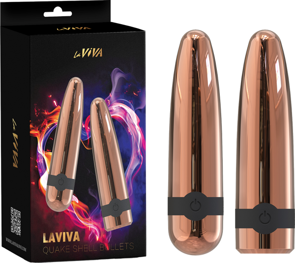 Laviva Quake Shell Bullets – Luxury Powerful Vibrating Bullet Set One Size > Vibrators > Mini Vibrators