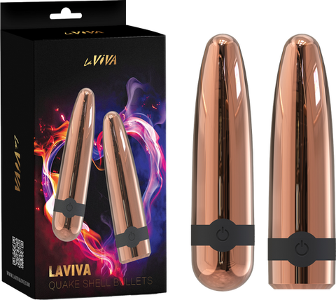Laviva Quake Shell Bullets – Luxury Powerful Vibrating Bullet Set One Size > Vibrators > Mini Vibrators