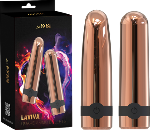 Laviva Quake Ammo Bullets – Luxury Silicone Vibration Bullets One Size > Vibrators > Mini Vibrators