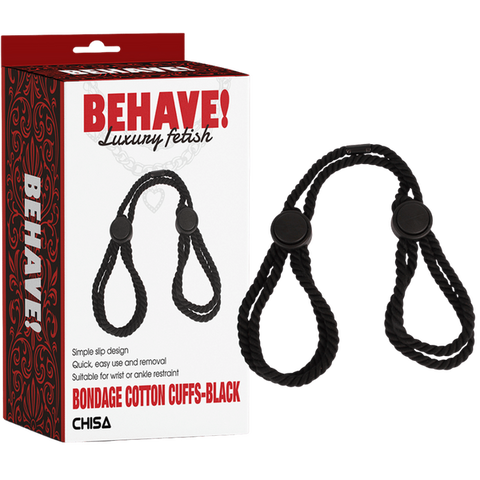 Bondage Cotton Cuffs – Simple Slip Design Restraints One Size > Bondage Gear > Restraints