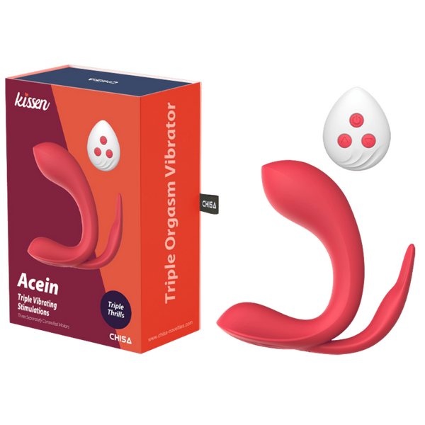 Acein – Remote-Controlled Waterproof Vibrator with 3 Motors and 10 Vibration Modes One Size > Vibrators > Unconventional