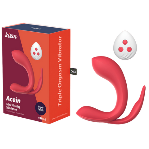 Acein – Remote-Controlled Waterproof Vibrator with 3 Motors and 10 Vibration Modes One Size > Vibrators > Unconventional