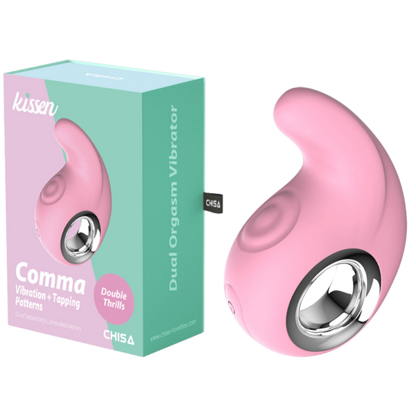 Comma – Waterproof Silicone Vibrator with 10 Vibration and Tapping Patterns 9cm One Size > Vibrators > Unconventional