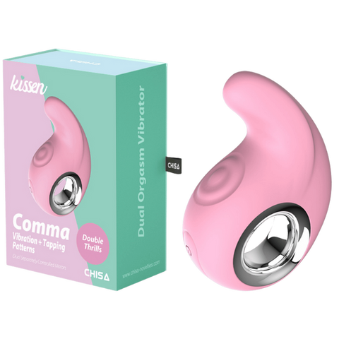 Comma – Waterproof Silicone Vibrator with 10 Vibration and Tapping Patterns 9cm One Size > Vibrators > Unconventional