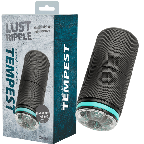 Temptest – Durable Minimalistic Mens Masturbator & Endurance Trainer Black > Sex Toys For Men > Masturbators > Vibrating