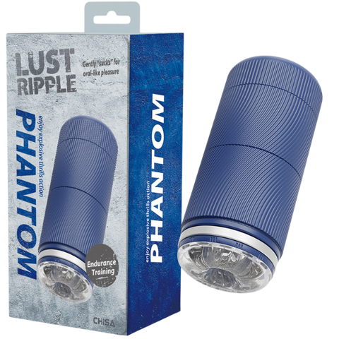 Temptest – Durable Minimalistic Mens Masturbator & Endurance Trainer Blue > Sex Toys For Men > Masturbators > Vibrating