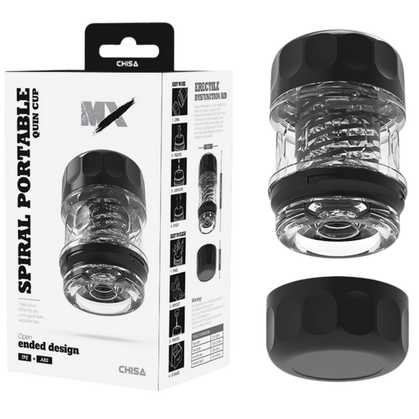 Spiral Portable Quin Cup – Super-Soft 12.5cm Phthalate-Free Cup One Size > Sex Toys For Men > Masturbators Cup