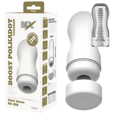 Boost Polkadot – Super-Soft 16 cm Stroker Made of TPE and ABS Materials One Size > Sex Toys For Men > Masturbators Cup