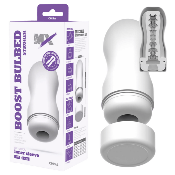 Boost Bulbed Stroker – Super-Soft 16cm Stroker One Size > Sex Toys For Men > Masturbators Cup