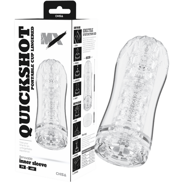 Quickshot Portable Cup – 17cm Super-Soft Sucking Male Stroker One Size > Sex Toys For Men > Masturbators Cup