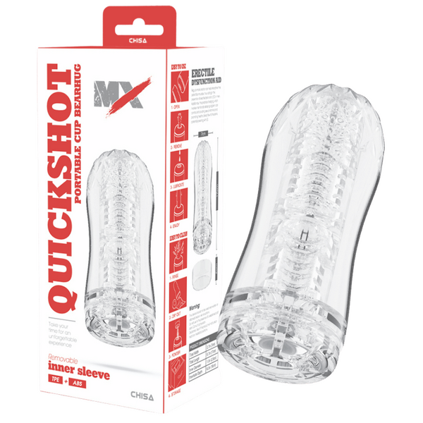 Quickshot Portable Cup Bearhug – Soft Phthalate-Free 17cm Masturbator One Size > Sex Toys For Men > Masturbators Cup