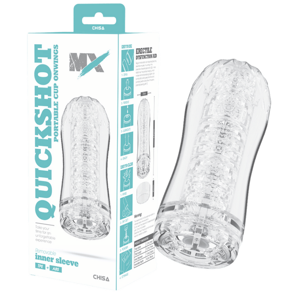 Quickshot Portable Cup Onwings – 17cm Lightweight TPE Stroker with ABS Components One Size > Sex Toys For Men > Masturbators Cup