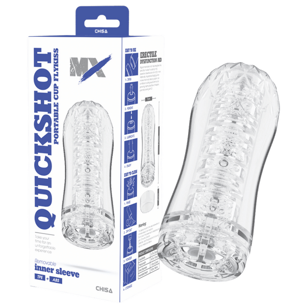 Quickshot Portable Cup Flykiss – Super-Soft 17cm Male Masturbator One Size > Sex Toys For Men > Masturbators Cup