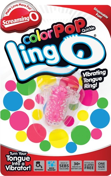 ColorPoP Quickie Ling O Tongue Vibrator – Wireless Disposable Vibrator Pink > Sex Toys > Couples Toys