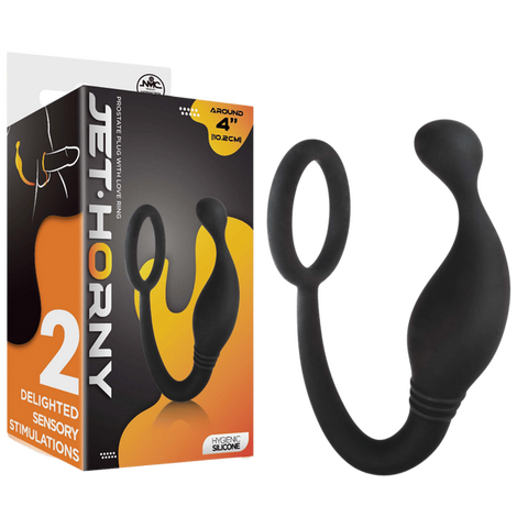 Prostate Plug with Love Ring – 4 Inch Hygienic Silicone Butt Plug One Size > Anal Range > Prostate Plugs