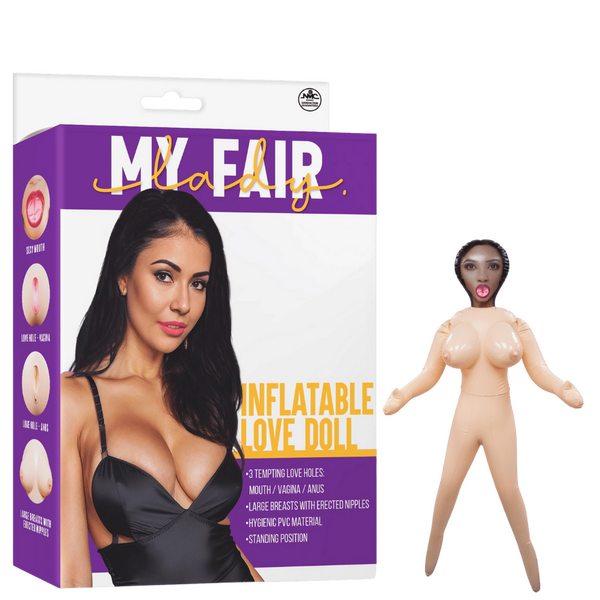 Inflatable Love Doll Standing (PVC) – Three Openings Realistic Love Doll > Sex Toys > Sex Dolls > Novelty Inflatables