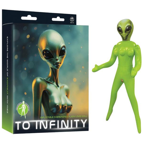 Inflatable 3-Breasted Alien Love Doll - (Ynez Standing) One Size > Sex Toys > Sex Dolls > Novelty Inflatables