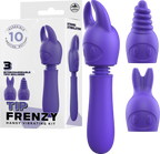 Tip Frenzy – Rechargeable Splash Proof Flexible Shaft Vibrator with 10 Rhythms Purple > Vibrators > Mini Vibrators