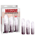 3 in 1 Extension Sleeve (Smoke) – High-Quality TPE Material Soft Flexible Sleeve with Multiple Sizes Smoke > Sex Toys For Men > Penis Sleeves