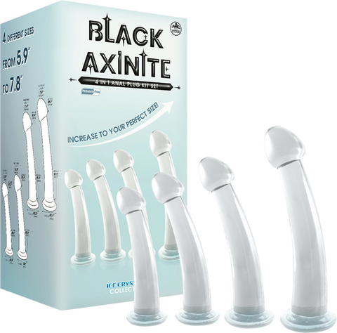 4 in 1 Anal Plug Kit – Flexible Hygienic Suction Cup Base Anal Plugs Clear > Anal Range > Butt Plug Kits