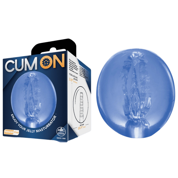 Pocket Jelly Masturbator – 3.5 Inch Soft Flexible Masturbator Blue > Sex Toys For Men > Masturbators Cup