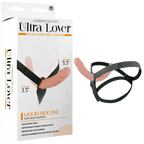 Ultra Lover Double Dong 5.5 Inch Penetrix with Harness – Ergonomic Silicone Dildo Set Flesh > Dildos > Strap On Dildos