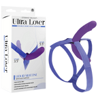 Ultra Lover Double Dong 5.5 Inch Penetrix with Harness – Ergonomic Silicone Dildo Set Purple > Dildos > Strap On Dildos