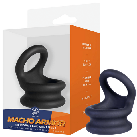 Silicone Cock Ring Medium – Flexible Durable Hygienic Silicone Ring Black > Cock Ring > Sling