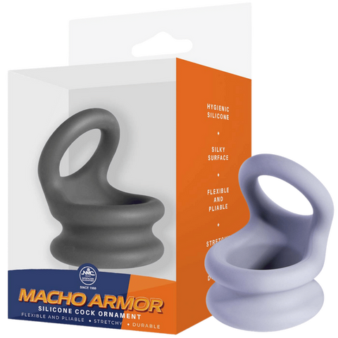 Silicone Cock Ring Medium – Flexible Durable Hygienic Silicone Ring Grey > Cock Ring > Sling