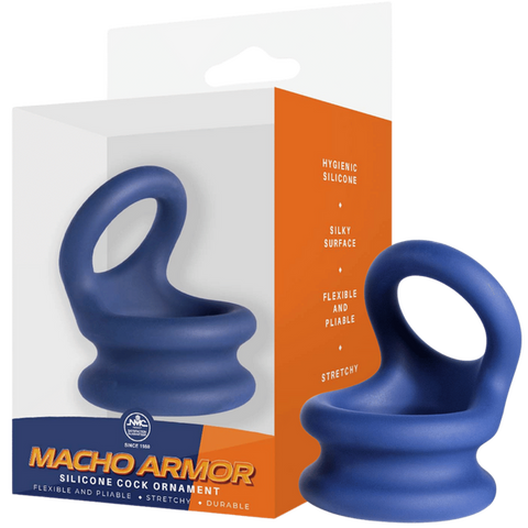 Silicone Cock Ring Medium – Flexible Durable Hygienic Silicone Ring Blue > Cock Ring > Sling