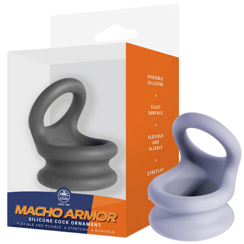 Silicone Cock Ring Large – Stretchy Durable Silicone Penis Ring Grey > Cock Ring > Sling