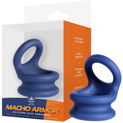 Silicone Cock Ring Large – Stretchy Durable Silicone Penis Ring Blue > Cock Ring > Sling