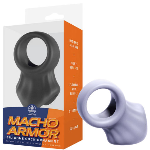 Silicone Cock and Ball Ring – Flexible Durable Hygienic Silicone Ring Grey > Cock Ring > Sling