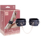 Adjustable Metal Ankle Cuffs 9 Inch Chain With Textured Lining Default Title > Bondage Gear > Restraints